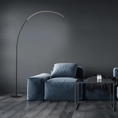 Produktbild von LED Bogenlampe, 170 cm, 1300 lm, 3000-6500 K, dimmbar, CCT, schwarz