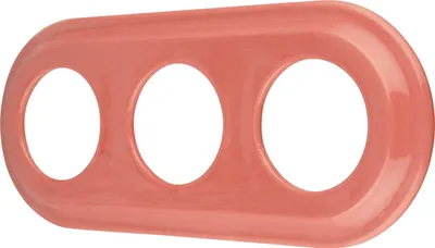 Image de Porcelaine Cadre rétro triple I PR1 rose clair