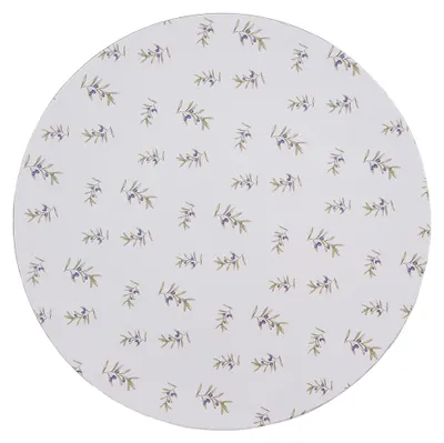 Image de Clayre & Eef Soucoupe Ø 33 cm Blanc Plastique Olives