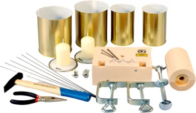 Produktbild von dekorationsset Kerzenständer junior 11 cm Holz 23-teilig