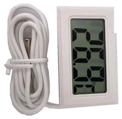 Digitales Thermometer mit externer Sonde, Kühlschrank, Wasser, 2 m