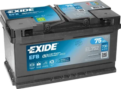 Obrázok produktu pre autobatéria EXIDE Start-Stop EFB 12V 75Ah 730A 315x175x175