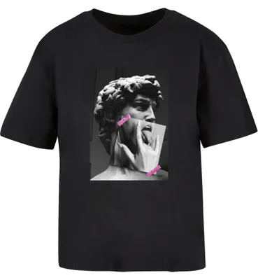 Productafbeelding van Heren T-shirt Urban Classics Tongues Out, zwart - maat L