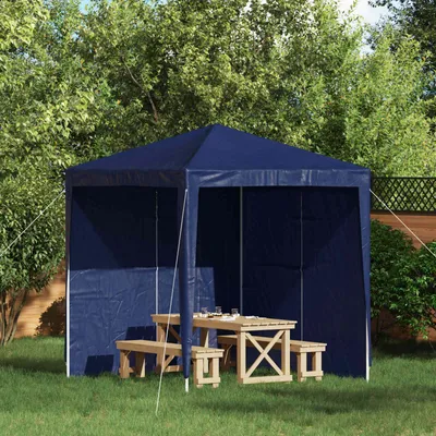Produktbild von "2026 Moderne"Party Zelt Seitenteil 2 pcs(Wasserdicht) elegantes Design - Gartenzelt/Partyzelt - Blau 200x195cm PE und Stahl - Pavillons & Partyzelte DEMöbel738645