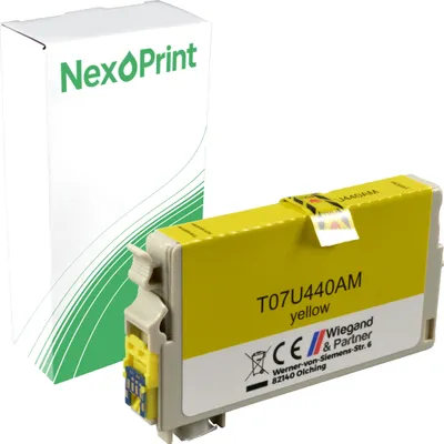 Produktbild von Druckerpatrone kompatibel zu Epson C13T07U440 407 yellow WorkForce Pro WF-4745 DTWF