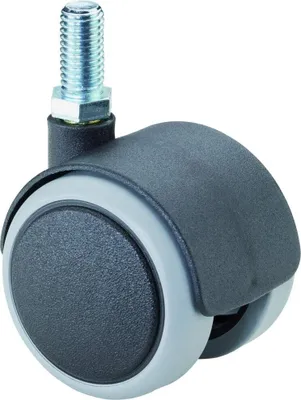 Produktbild von BS Rollen Doppelrolle F76.050.G08 Kunststoff Ø 50 mm bis 40 kg grau