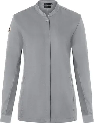 Produktbild von KARLOWSKY Damen Kochjacke GREEN-GENERATION Modern-Fit Platingrau 52