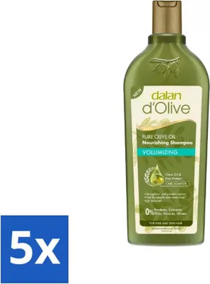 Produktbild von Dalan d'Olive – Shampoo – Extra Volumen – Für dünnes & feines Haar – Pflegend – 400 ml - Vorteilspack - 5 Stücke
