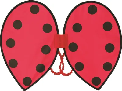 Produktbild von Bristol Novelty Kinder Marienkäfer-Flügel BN1870 (Einheitsgröße) (Pink/Schwarz)