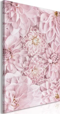 Produktbild von Vlies Leinwandbild - Flowers in the Morning (1 Part) Vertical 40x60 cm Blumen b-B-0598-b-a