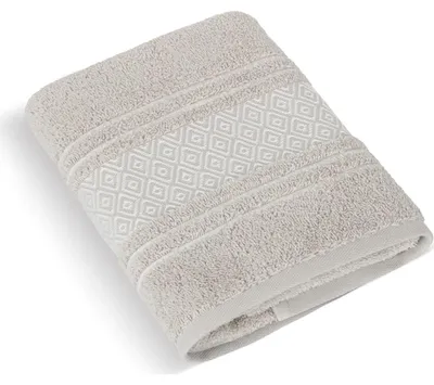 Zdjęcie produktu dla Ręcznik frotte Mozaika 70x140cm 550g beżowy