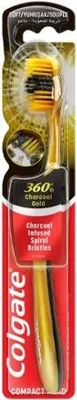 Produktbild von Colgate Zahnbürste 360 Charcoal Gold Soft Schwarz Gold sanfte Borsten