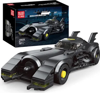 Produktbild von Mould King Konstruktionsspielsteine 10020 Super Auto Batmobile Moc Klemmbausteine 407PCS
