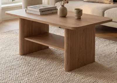 Produktbild von Couchtisch "Luzern" in Hickory Walnuss 90 x 56 cm