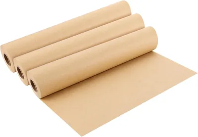 Produktbild von Packpapier Rolle 38 cm x 30 m, 3 Stück, 65 g/m², braun, für Versand