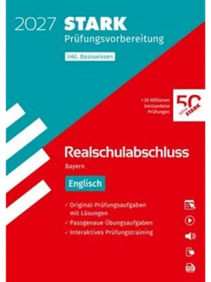 Produktbild von STARK Englisch - Realschulabschluss 2027 Bayern - Prüfungsvorbereitung inkl. Basistraining