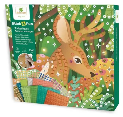 Produktbild von Sycomore Mosaik Spielzeug Tiere Kreativ Basteln ab 5 Jahren