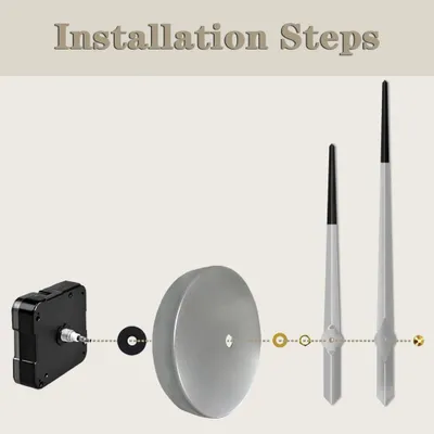 Produktbild von Wanduhr mit beweglichen Zeigern - DIY Kit für Heimdekoration - Quarz Uhr Zubehör