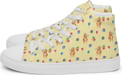 Produktbild von Mr. & Mrs. Panda Schnürer Bär Geburtstag Größe 36 1/2 - Gelb - Geschenk, Sneaker Damen, Alles Gute, Stoffsneaker, Happy Birthday, Damenschuhe, Sportschuhe, Turnschuhe