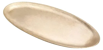 Produktbild von Ovale Kerzenhalter in mattgoldener Farbe