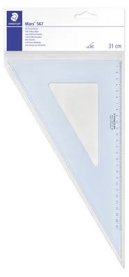 Produktbild von STAEDTLER Mars 567 Zeichendreieck Einzelprodukt 60º/30º, Länge 31 cm