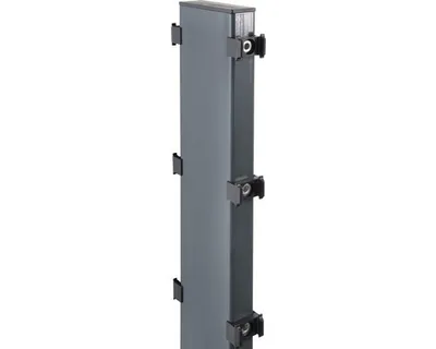 Zdjęcie produktu dla Alberts 646219 Gabiony ogrodzeniowe Step², do zabetonowania, antracyt, szerokość maty 12 cm, wysokość 4 cm, długość 1,5 m