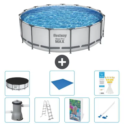 Produktbild von Bestway Steel Pro MAX Rund - 488x122 cm - 6-teilig S616