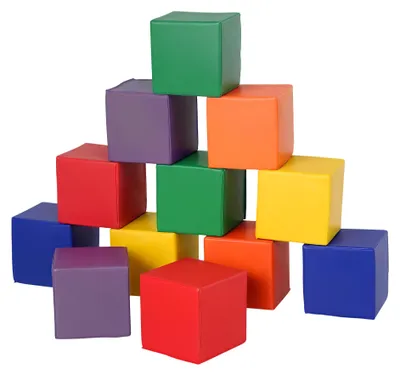 Imagen del producto de Juego de 12 Bloques de Espuma para Niños Bloques de Construcción Juguete para Aprendizaje Multicolor