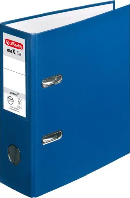 Produktbild von Herlitz Ordner / DIN A5 / 80mm breit / Farbe: blau