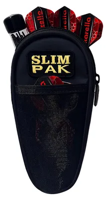 Produktbild von Karella Darttasche SLIM PAK „The New Edition“ für 1 Satz Darts, inkl. Dartröhrchen sowie Fächer für viel Zubehör, Dartcase, Tasche für Darts