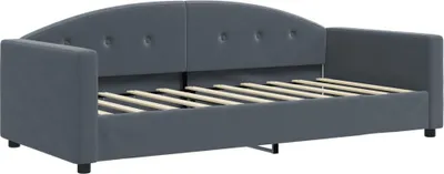 Immagine prodotto di vidaXL Letto da giorno grigio scuro 90x190 cm in velluto
