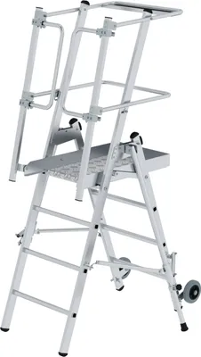 Produktbild von Günzburger Steigtechnik Plattformleiter FlexxStep 4 Sprossen - 052524