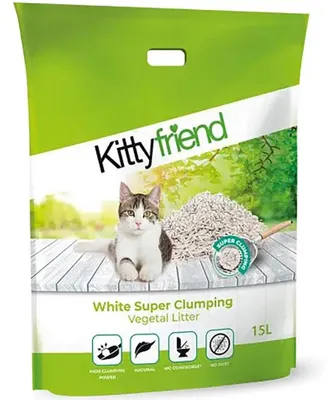 Image de Litière pour chat Sanicat Vegetal Kittyfriend 6,9 kg verte 6,9 kg verte 6,9 kg
