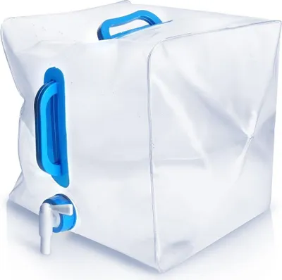 Image de Réservoir d'eau pliable avec robinet pour les aventures en plein air