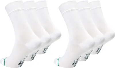 Produktbild von Paolo Renzo Bambus Business Socken Damen & Herren 6 Paar 35/38 Weiß