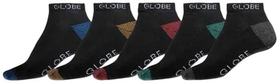 Produktbild von Globe Ingles Ankle Sock 5 Pack Black/Assorted M