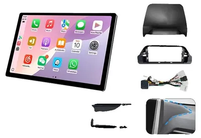 Obrázek produktu pro Autorádio, dotykový displej, kompatibilní se smartphony, kompatibilní s vozy Toyota RAV4, model X5, 4G, 64 GB, design B