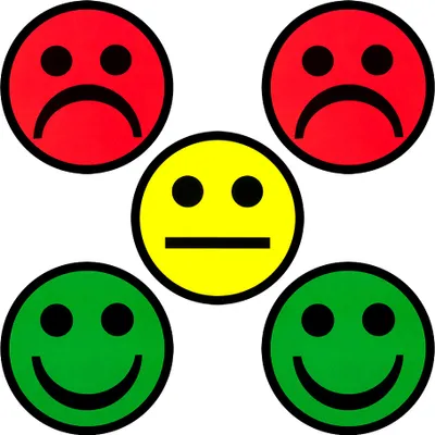 Produktbild von 5 Bunte Smiley Magnete Durchmesser 5 cm für Magnettafeln, Kühlschränke, Plantafeln und Whiteboards (Bunte, 5 cm)