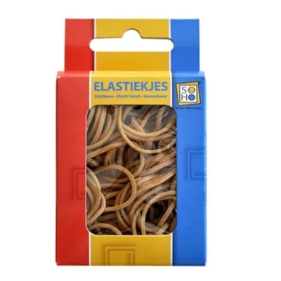 Immagine prodotto di Elastici da 25 mm, gomma marrone, 50 grammi
