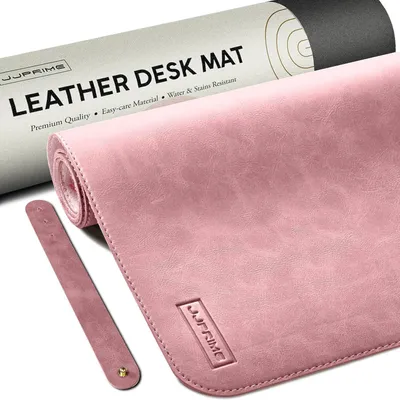 Imagen del producto de Alfombrilla para ratón XXL - 90x40 cm - Alfombrilla de cuero para escritorio - Alfombrilla para ratón XXL - Rosa
