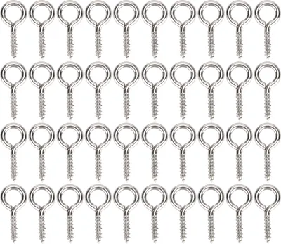 Produktbild von Ösen Schrauben Stifte 200 Stück Silber | Perlen Anhänger Verbinder für DIY Schmuck Zubehör