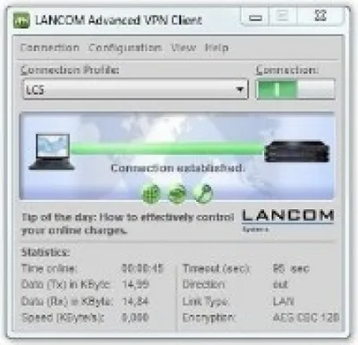 Produktbild von 61601  Lancom Systems Advanced VPN Client (Windows) 10 Lizenz(en)