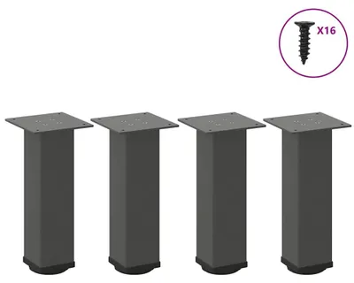 Obrázok produktu pre Nohy konferenčného stolíka 4 ks. Antracit 42-44 cm oceľ