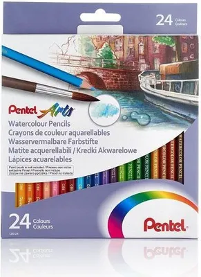 Produktbild von Pentel Bunststifte, wasservermalbar