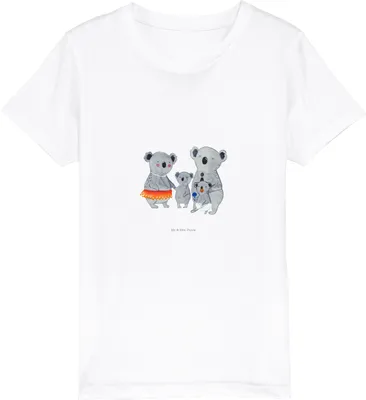 Produktbild von Mr. & Mrs. Panda Kleinkinder T-Shirt Koala Familie 12-14 Jahre (152/164) - Weiß - Geschenk, Geschwister, Muttertag, Shirts für Kinder, Koalas, Family, Kleinkind, Papa