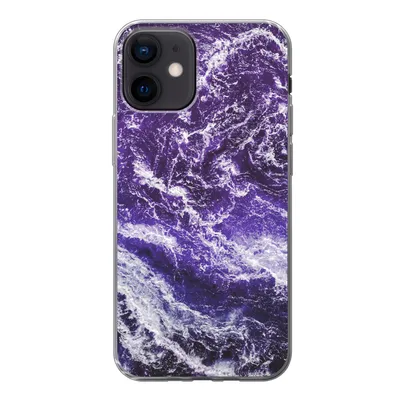Produktbild von MuchoWow® Handyhülle Schutzhülle Hülle für iPhone 12 Mineralien - Muster - Naturstein Silikon Softcase Handy Hülle - Schutzhülle
