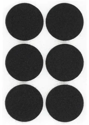 Produktbild von Tarrox Filzgleiter 33x6 mm rund schwarz selbstklebend 6 Stück