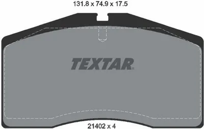 Produktbild von Textar Bremsbeläge vorne für Audi 80 Porsche 911 928