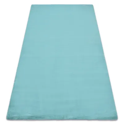 Zdjęcie produktu dla Dywan BUNNY aqua  IMITACJA FUTRA KRÓLIKA niebieski 80x150 cm