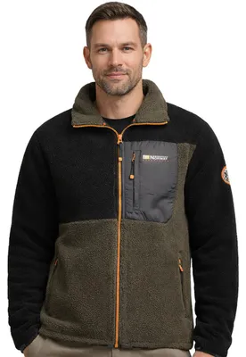 Produktbild von Geographical Norway Herren TARLEY Fleecejacke Schwarz Größe XL WZ8068H/GN-BLACK